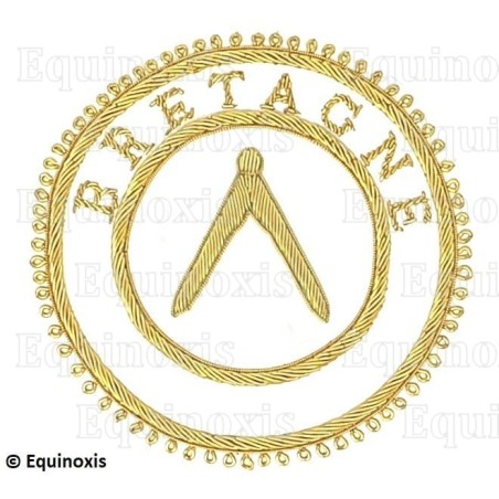 Badge / Macaron GLNF – Grande tenue provinciale – Grand Inspecteur – Bretagne – Brodé main
